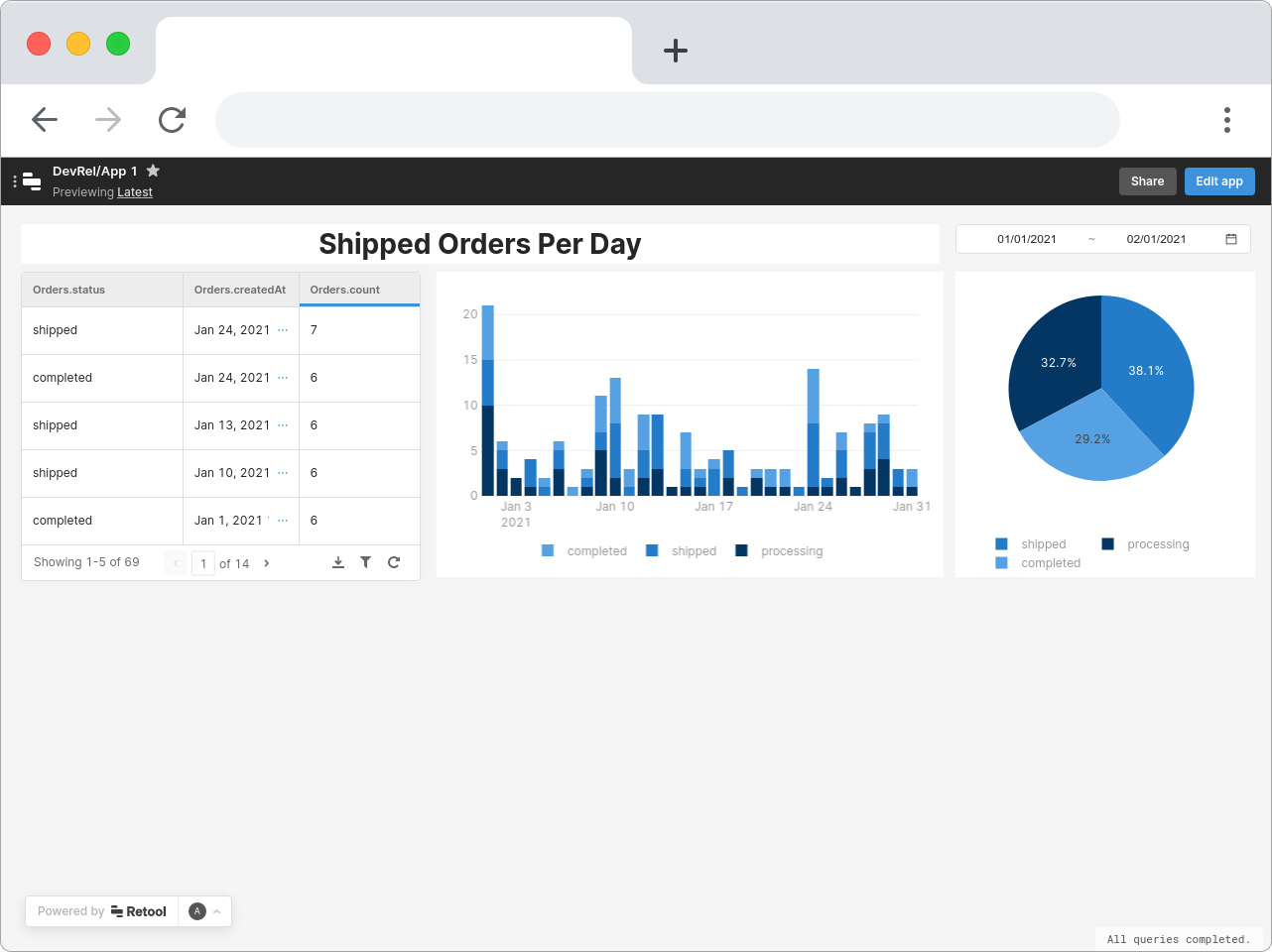 Retool Interface Screenshot